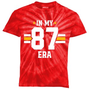 In My 87 Era Funny Football Boyfriend Lovers Couple Matching Kids Tie-Dye T-Shirt