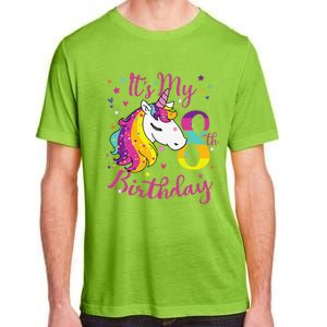 It's My 8th Birthday Unicorn 8 Year Old Giftss N Adult ChromaSoft Performance T-Shirt