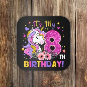 Its My 8th Birthday Unicorn 8 Years Old Gifts Ns Coaster