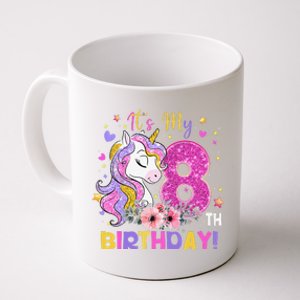 Its My 8th Birthday Unicorn 8 Years Old Gifts Ns Coffee Mug