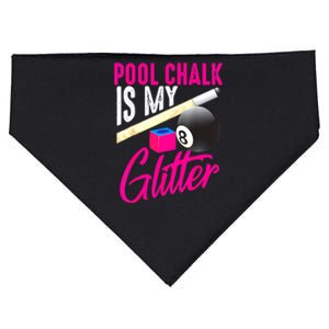 Is My 8 Ball Billiard Players Funny Pool Chalk Gift USA-Made Doggie Bandana