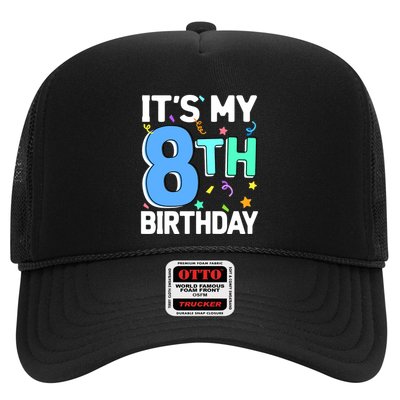ItS My 8th Birthday 8 Eight Happy Birthday Boy Or Girl Trucker Hat