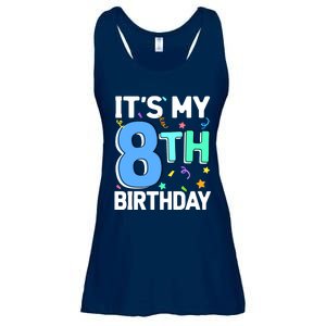 ItS My 8th Birthday 8 Eight Happy Birthday Boy Or Girl Ladies Essential Flowy Tank