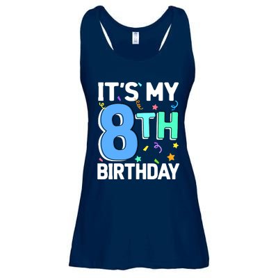 ItS My 8th Birthday 8 Eight Happy Birthday Boy Or Girl Ladies Essential Flowy Tank