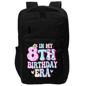 In My 8th Birthday Era Girl Gifts Eight Bday 8 Year Old Impact Tech Backpack