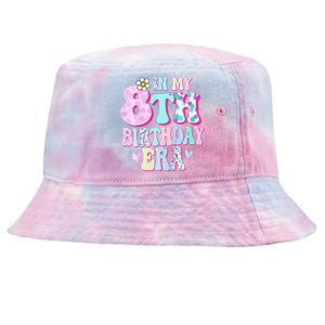 In My 8th Birthday Era Girl Gifts Eight Bday 8 Year Old Tie-Dyed Bucket Hat