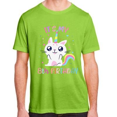 Its My 8 Birthday Caticorn Outfits For Adult ChromaSoft Performance T-Shirt