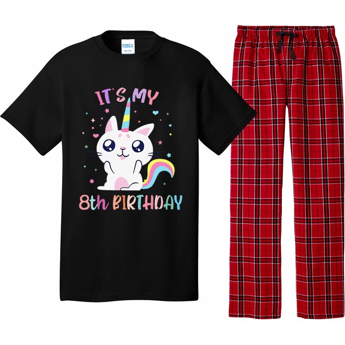 Its My 8 Birthday Caticorn Outfits For Pajama Set