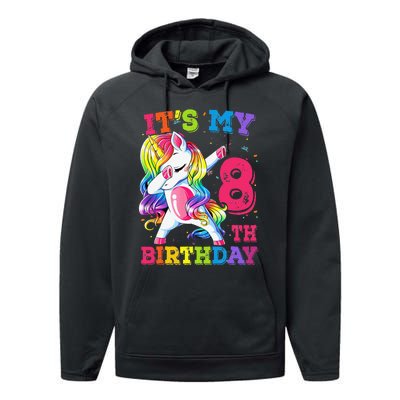 Its My 8 Birthday Unicorn Outfits For Cute Performance Fleece Hoodie