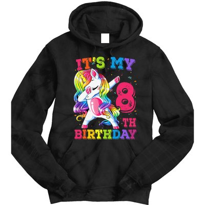 Its My 8 Birthday Unicorn Outfits For Cute Tie Dye Hoodie