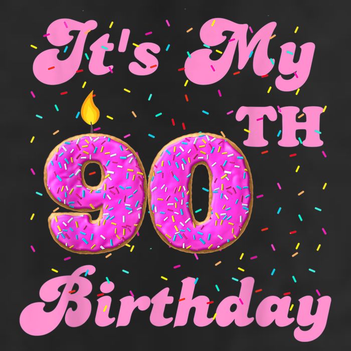 It's My 90th Birthday Donut 90 Years Old Bday Cool Comfort Performance Bucket Hat