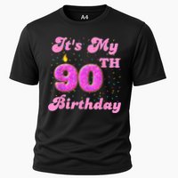 It's My 90th Birthday Donut 90 Years Old Bday Cooling Performance Crew T-Shirt