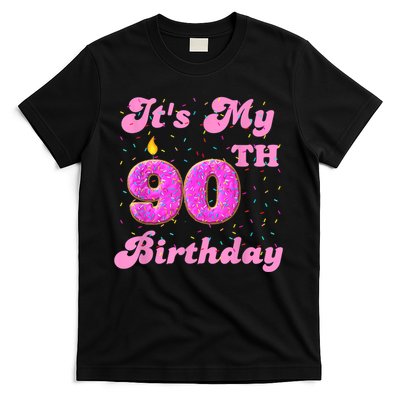 It's My 90th Birthday Donut 90 Years Old Bday T-Shirt