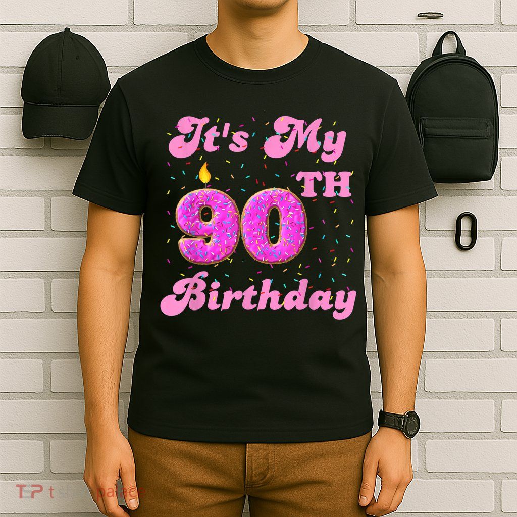 It's My 90th Birthday Donut 90 Years Old Bday T-Shirt