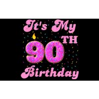 It's My 90th Birthday Donut 90 Years Old Bday Bumper Sticker