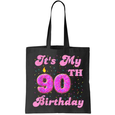 It's My 90th Birthday Donut 90 Years Old Bday Bag