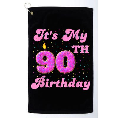 It's My 90th Birthday Donut 90 Years Old Bday Golf Towel