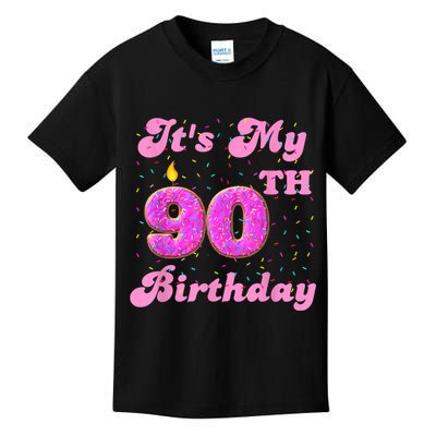 It's My 90th Birthday Donut 90 Years Old Bday Kids T-Shirt