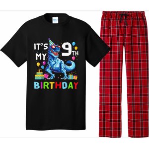 Its My 9th Birthday Happy 9 Year TRex Pajama Set