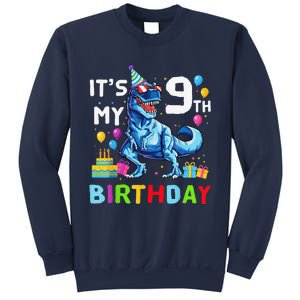 Its My 9th Birthday Happy 9 Year TRex Sweatshirt