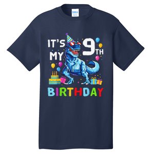 Its My 9th Birthday Happy 9 Year TRex Tall T-Shirt