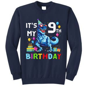 Its My 9th Birthday Happy 9 Year TRex Tall Sweatshirt