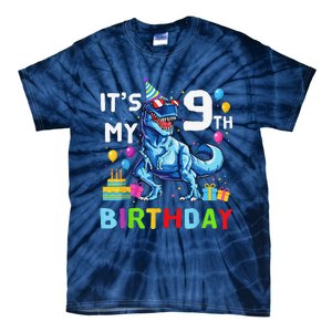 Its My 9th Birthday Happy 9 Year TRex Tie-Dye T-Shirt