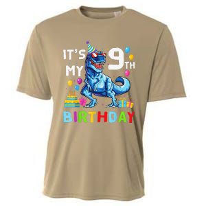 Its My 9th Birthday Happy 9 Year TRex Cooling Performance Crew T-Shirt