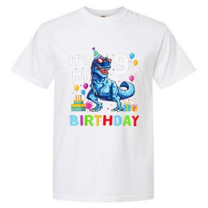 Its My 9th Birthday Happy 9 Year TRex Garment-Dyed Heavyweight T-Shirt