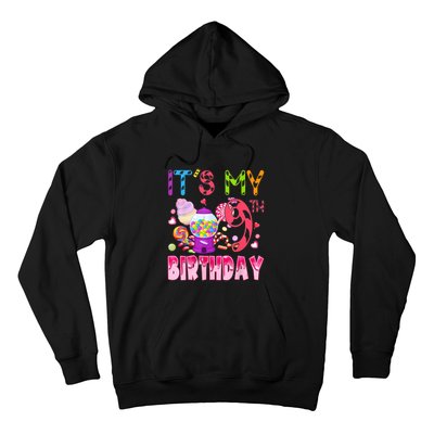 Its My 9th Birthday Candy Candyland Birthday Girl 9 Year Old Hoodie