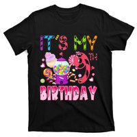 Its My 9th Birthday Candy Candyland Birthday Girl 9 Year Old T-Shirt