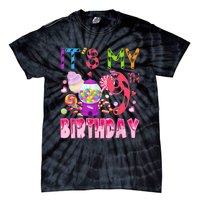 Its My 9th Birthday Candy Candyland Birthday Girl 9 Year Old Tie-Dye T-Shirt