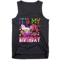 Its My 9th Birthday Candy Candyland Birthday Girl 9 Year Old Tank Top