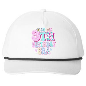 In My 9th Birthday Era Girl Gifts Nine Bday 9 Year Old Snapback Five-Panel Rope Hat