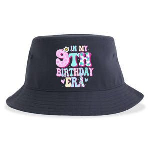 In My 9th Birthday Era Girl Gifts Nine Bday 9 Year Old Sustainable Bucket Hat