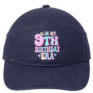 In My 9th Birthday Era Girl Gifts Nine Bday 9 Year Old 7-Panel Snapback Hat