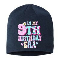 In My 9th Birthday Era Girl Gifts Nine Bday 9 Year Old Sustainable Beanie