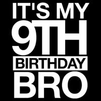 Its My 9th Birthday Bro 9th Birthday Visor
