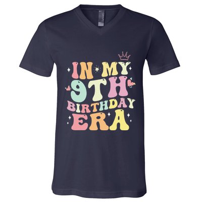 In My 9th Birthday Era Nine 9 Years Old Birthday Gifts Girl V-Neck T-Shirt