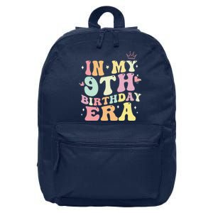 In My 9th Birthday Era Nine 9 Years Old Birthday Gifts Girl 16 in Basic Backpack