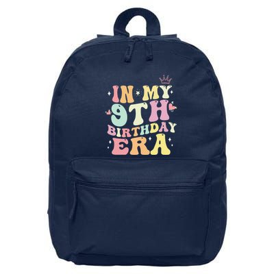 In My 9th Birthday Era Nine 9 Years Old Birthday Gifts Girl 16 in Basic Backpack