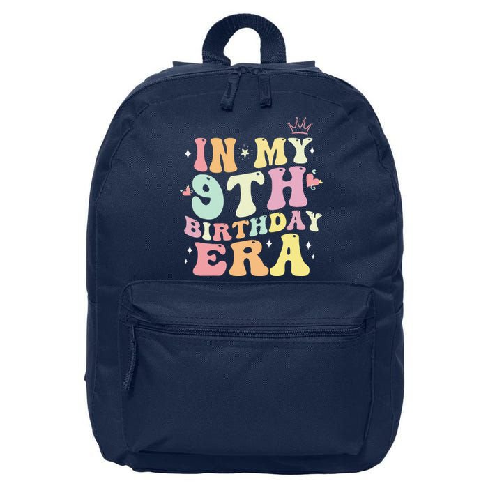 In My 9th Birthday Era Nine 9 Years Old Birthday Gifts Girl 16 in Basic Backpack