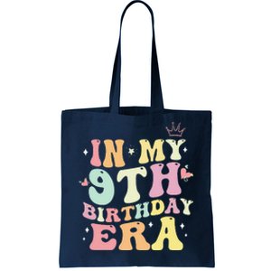 In My 9th Birthday Era Nine 9 Years Old Birthday Gifts Girl Tote Bag