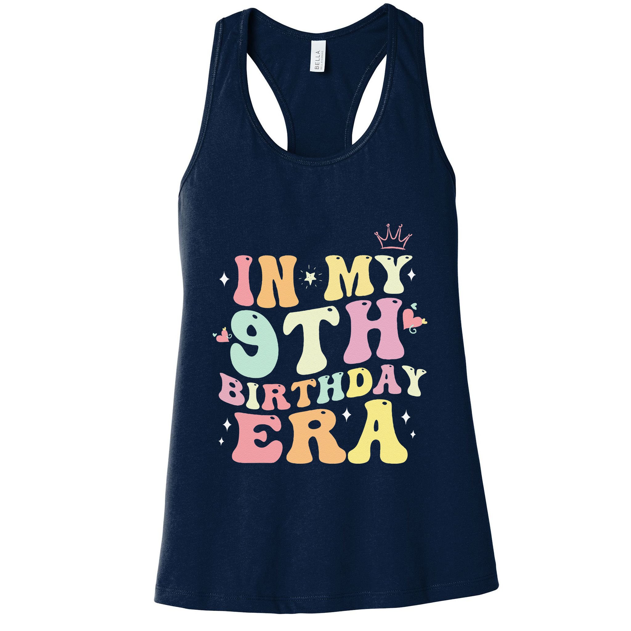 In My 9th Birthday Era Nine 9 Years Old Birthday Gifts Girl Womens Tank Top