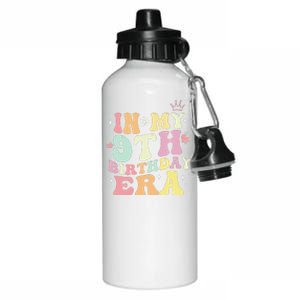 In My 9th Birthday Era Nine 9 Years Old Birthday Gifts Girl Aluminum Water Bottle