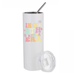 In My 9th Birthday Era Nine 9 Years Old Birthday Gifts Girl Stainless Steel Tumbler