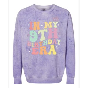 In My 9th Birthday Era Nine Years Old Birthday Gift Colorblast Crewneck Sweatshirt