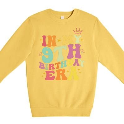 In My 9th Birthday Era Nine Years Old Birthday Gift Premium Crewneck Sweatshirt