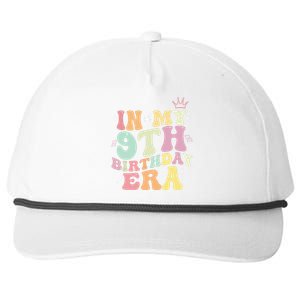 In My 9th Birthday Era Nine Years Old Birthday Gift Snapback Five-Panel Rope Hat