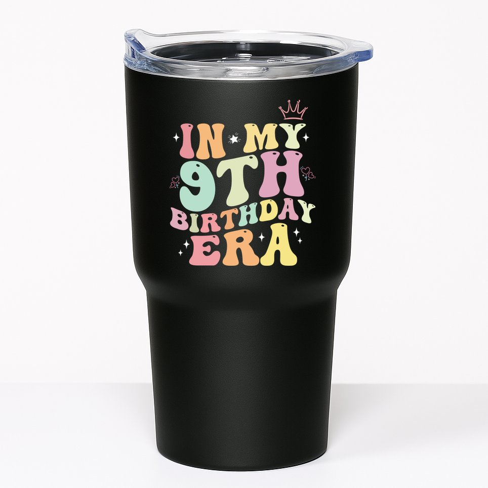 In My 9th Birthday Era Nine Years Old Birthday Gift Tumbler